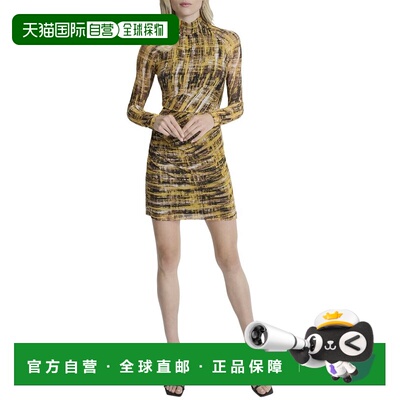 自营DKNY Sheath Dress - Yellow 美国奥莱直发连衣裙旗袍包臀裙