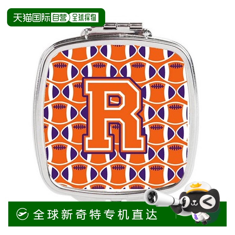 自营Carolines Treasures CJ1072-RSCM字母 R足球橙,白色&