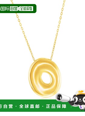 自营simonaSterling Silver, Bubble 'I' Initial Necklace - Gol