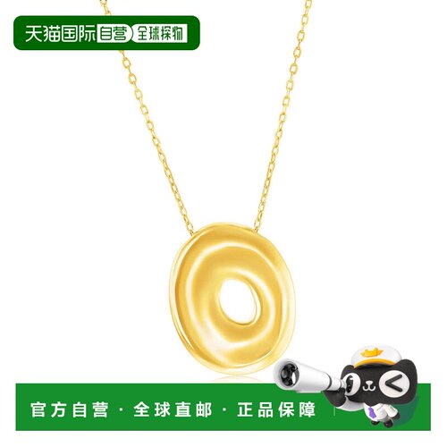 自营simonaSterling Silver, Bubble 'I' Initial Necklace - Gol