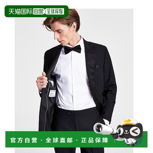 III 男士 修身 1h可退 法兰绒边燕尾服夹克 Bar 款 专 美国直邮