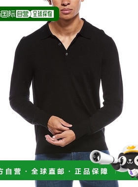 自营Mette Merino Wool Polo Sweater - black 美国奥莱直发毛衣