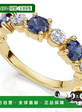 自营pompeii31Ct Sylvia Blue Sapphire & Diamond Wedding Ring