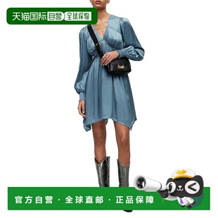 连衣裙真丝缎面紧身长袖 女士 丝绒 Saints 美国直邮All