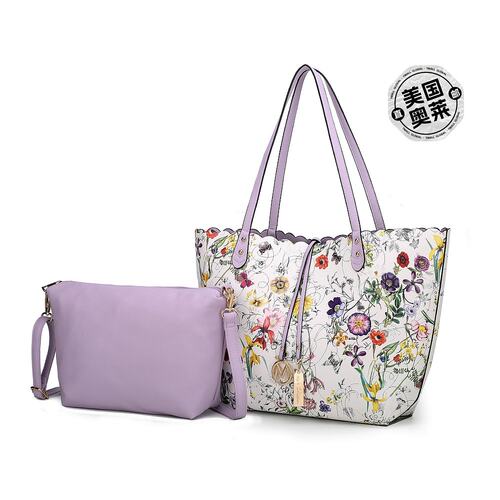 自营mia k collectionmiakcollection Danielle 双面购物托特包斜