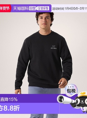 加拿大直发始祖鸟EMBLEM男款圆领套头户外长袖抓绒卫衣