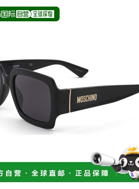 自营Moschino女式53毫米黑色太阳镜-黑色 美国奥莱直发