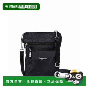自营baggallini Women's Modern Pocket Crossbody Bag - black c