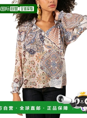 自营 Hale Bob Laura丝绸衬衫-白色 美国奥莱直发