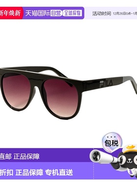 自营 Fila男式99毫米黑色太阳镜-黑色 美国奥莱直发