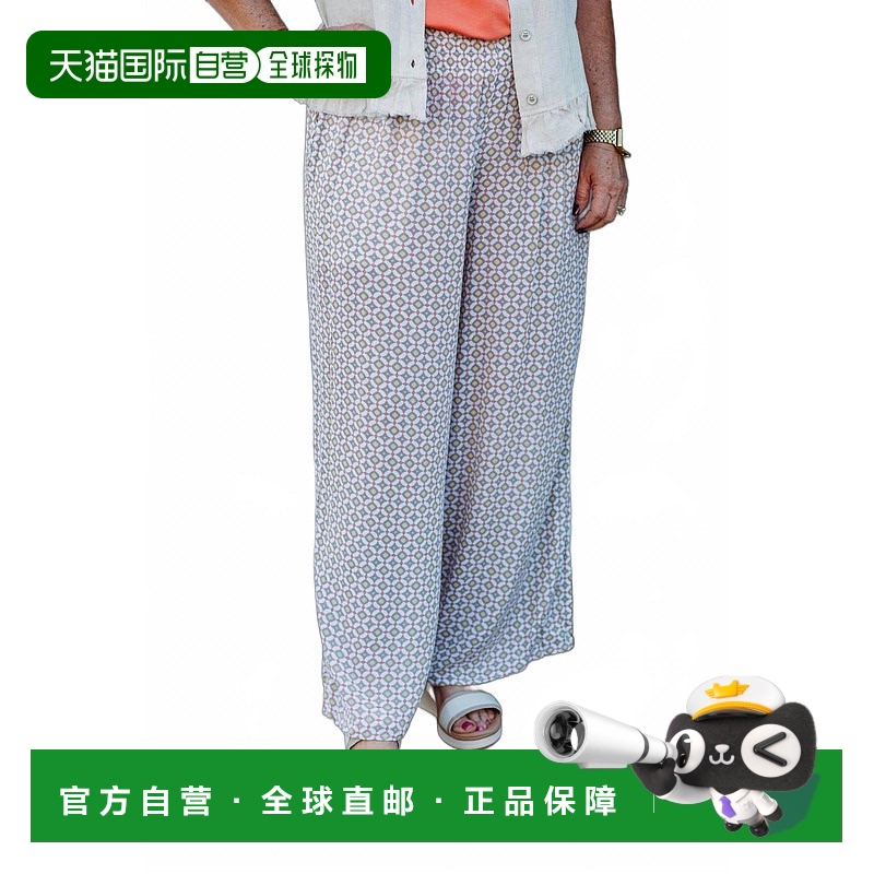 自营 multiples弹力衬衫长裤宽腿裁剪,多色 美国奥莱直发女装