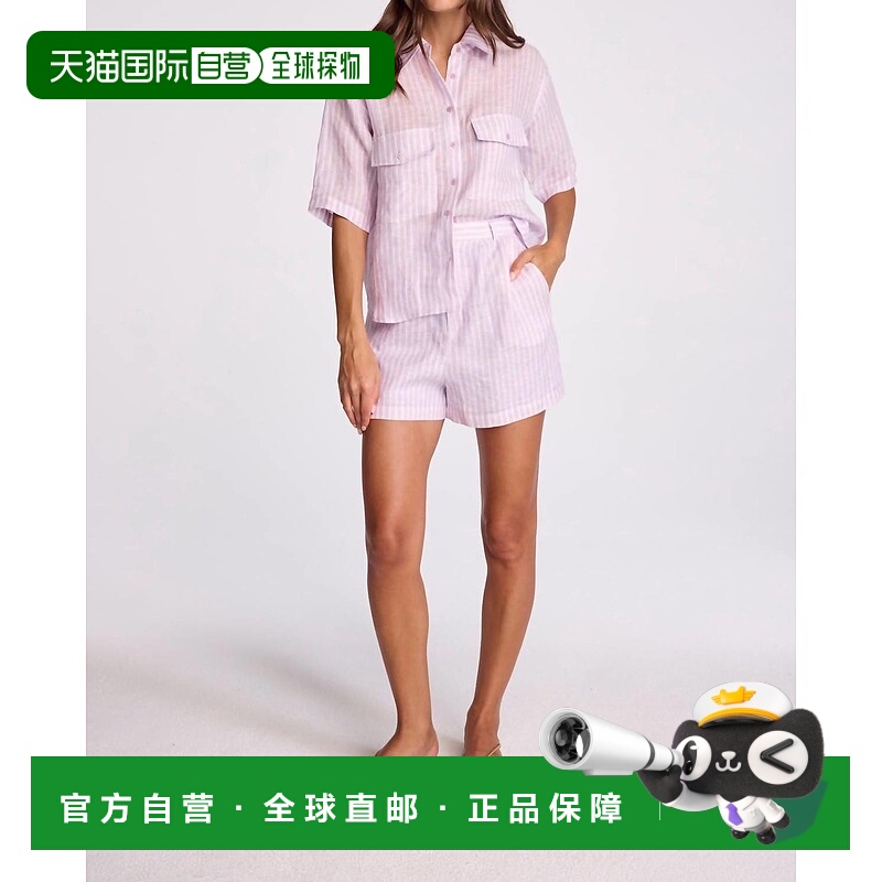 自营 sundays艾达薰衣草条纹短裤-薰衣草条纹 美国奥莱直发