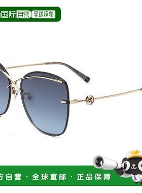 自营 Escada女式61毫米蓝色太阳镜-金色 美国奥莱直发艾斯卡达