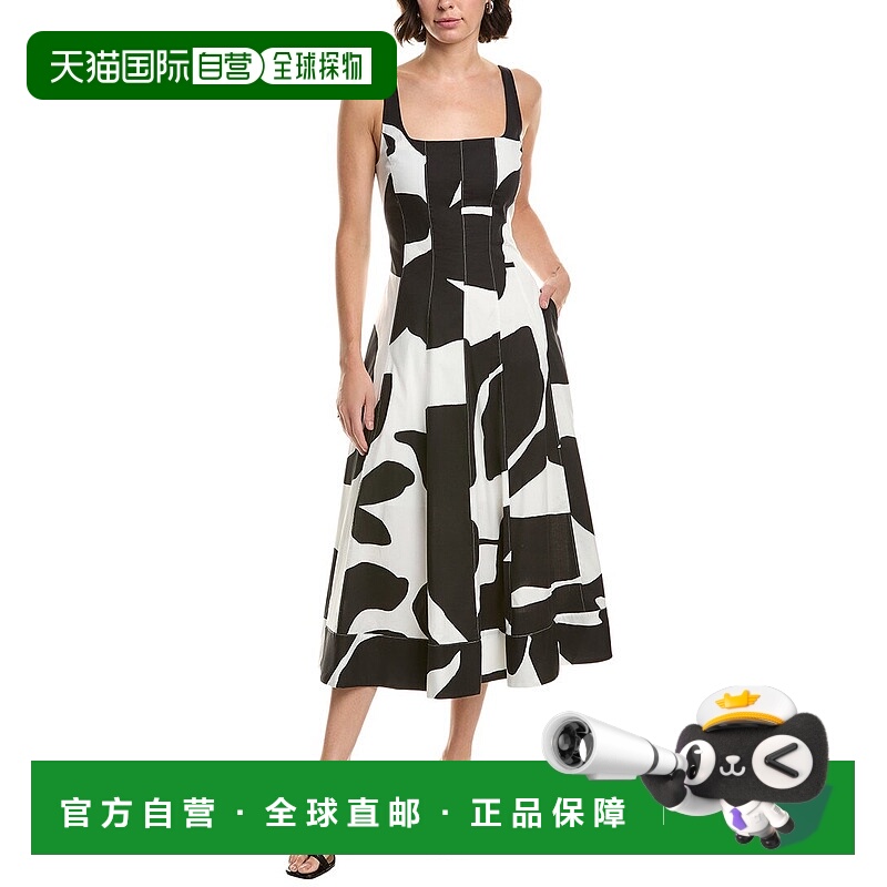 自营Milly Grand Foliage Dress - black 美国奥莱直发