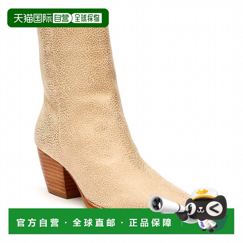 自营matisseWomen's Caty Ankle Boots In Ivory Mini Leopard -