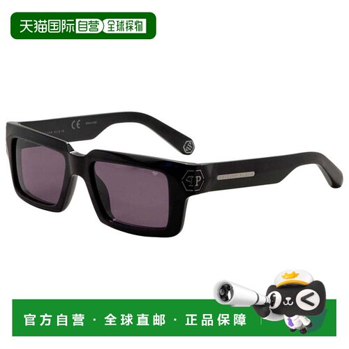 自营Philipp Plein男士53mm太阳镜SPP044M530700-闪亮黑色 美国奥