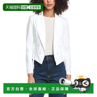 自营l'agenceL’AGENCE Wayne Crop Double Breast Jacket - whit