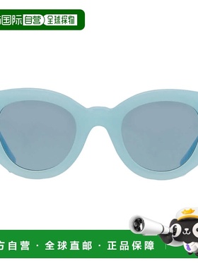 自营Burberry Meadow Blue Cat Eye Ladies Sunglasses BE4390F 4
