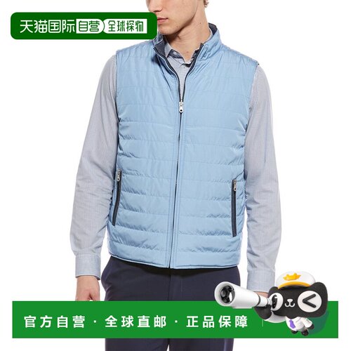 自营Scott Barber Reversible Quilted Vest - blue 美国奥莱直发