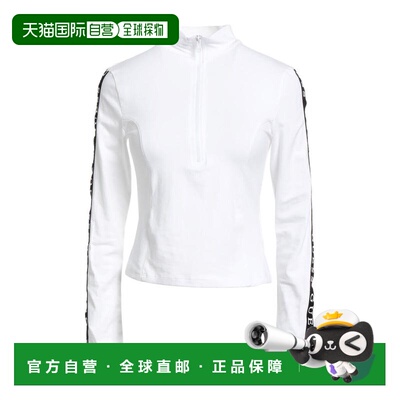 1h可退 【美国直邮】guess 女士 上装T恤长袖半高领针织衫条纹