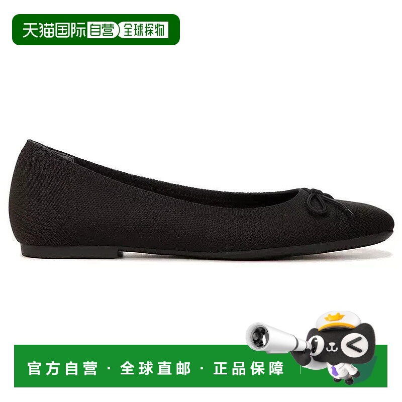 自营 Vionic Klara I9858F1001芭蕾舞平底鞋女式黑色方趾拖鞋RHS4