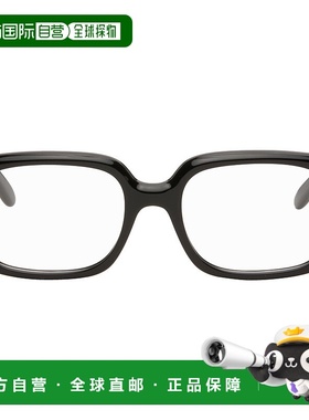 1h可退 香港直邮潮奢 LOEWE 罗意威 女士 黑色 Slim Square 眼镜