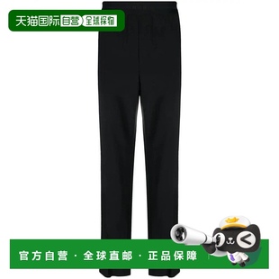 自營msgm修身 帶松緊腰帶 黑色 美國奧萊直發(fā) 長褲