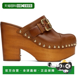 蔻依 女士 棕色 1h可退 Wedge Chloe Jeanette 穆勒 香港直邮潮奢