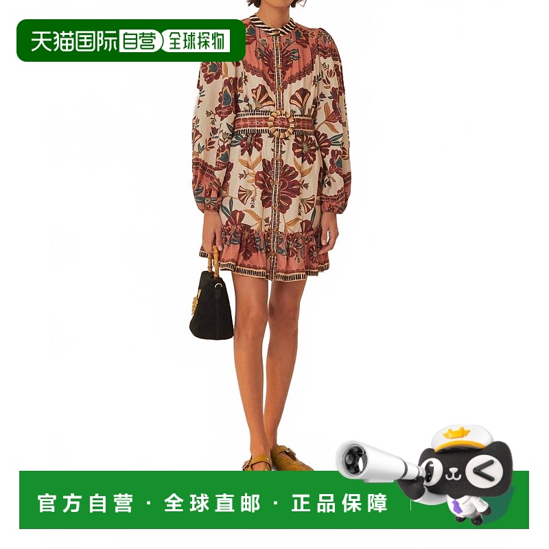 自营farm rio里亚德奶油迷你裙在多-多 美国奥莱直发