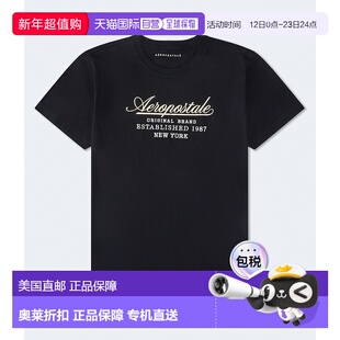 自营Aeropostale Script Graphic Tee - black 7 美国奥莱直发