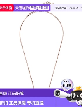 自营 guess闪光桶形项链 银白色 美国奥莱直发吊坠蛇骨链