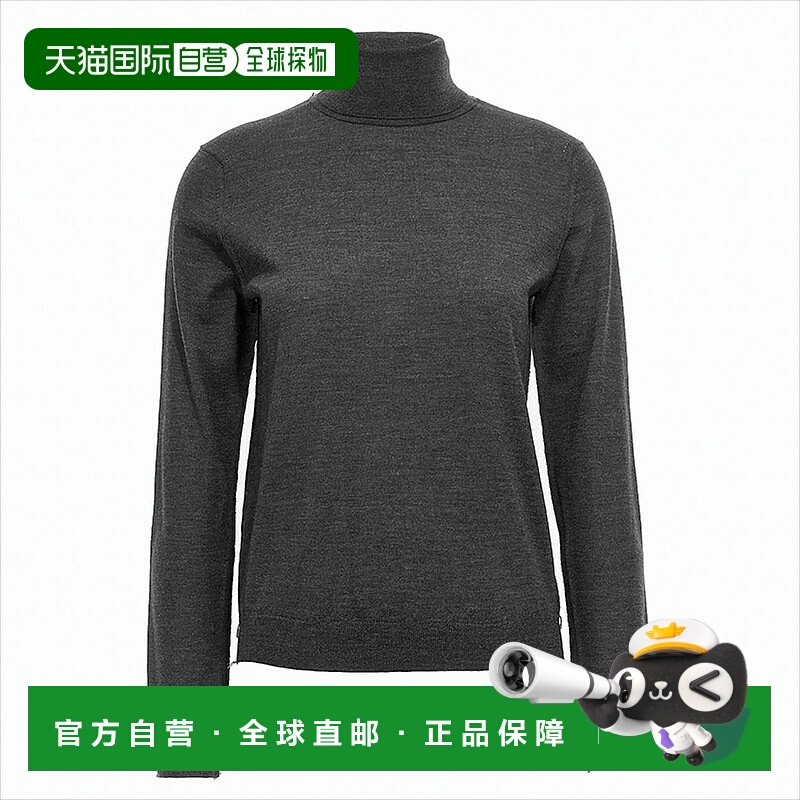 自营maison margielaHigh-Neck Wool Knit Sweater With Four-Lin