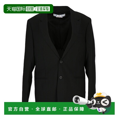 自营off-whiteOff White Mens Black/White Blazer - black/white