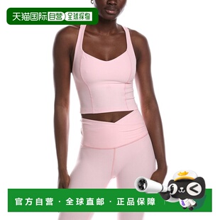 自营beyond yoga越瑜伽Spacedye强度Racerback短款背心-粉红色 美