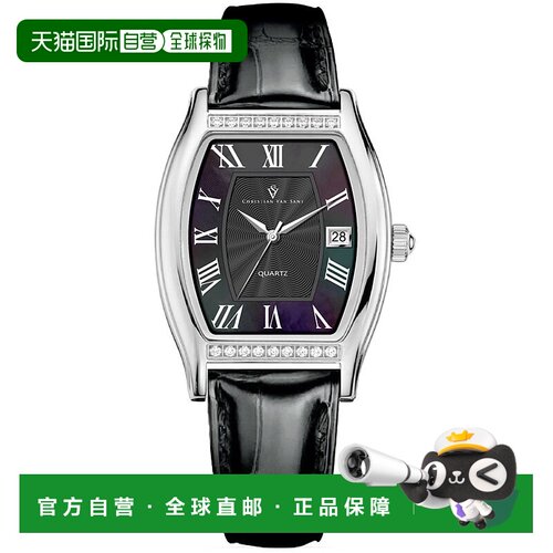 自营Christian Van Sant Women's Gemma Black Dial Watch - blac