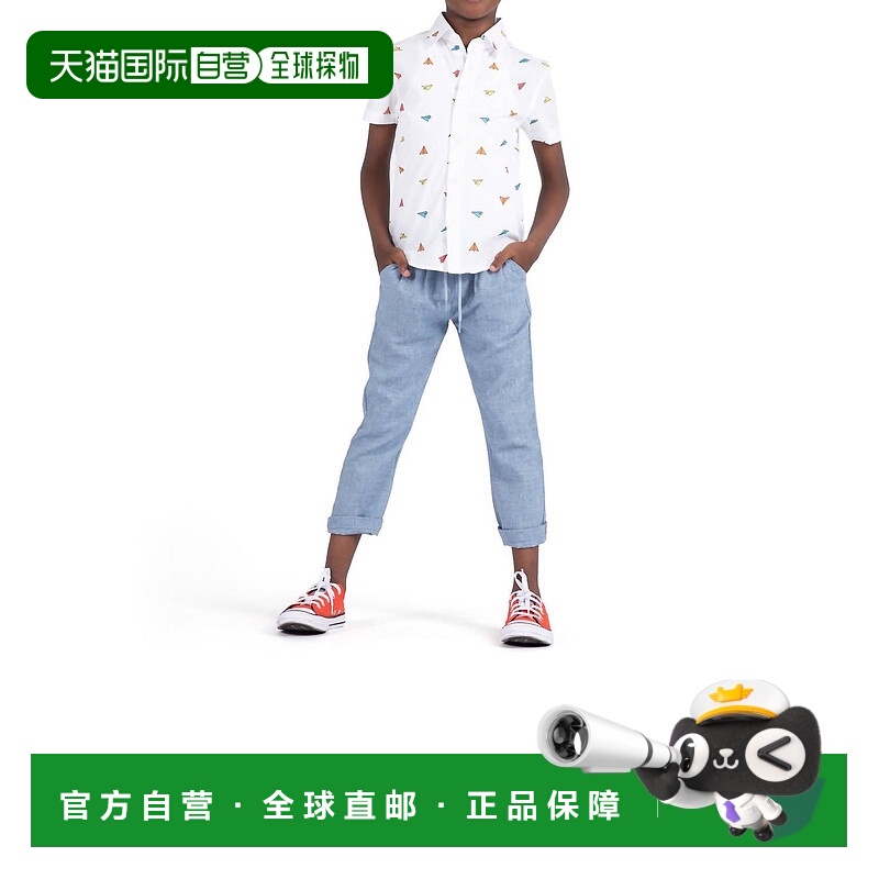 自营appamanBoys' Day Party Shirt In Paper Planes - paper pla