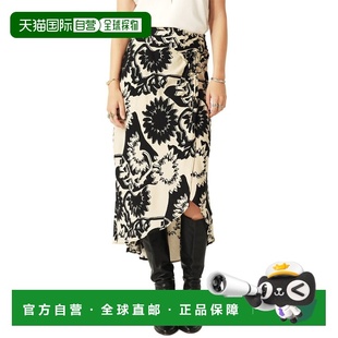 自营ba&sh Jupe Fybo Midi Skirt - black 美国奥莱直发