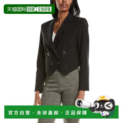 自营ba&sh Wool-Blend Blazer - black 美国奥莱直发