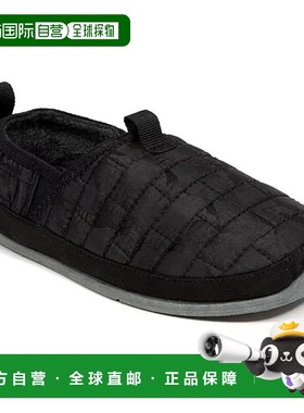 自营 deer stags鹿鹿Lil Yuma拖鞋儿童黑色迷彩假毛皮圆头小丑JOB