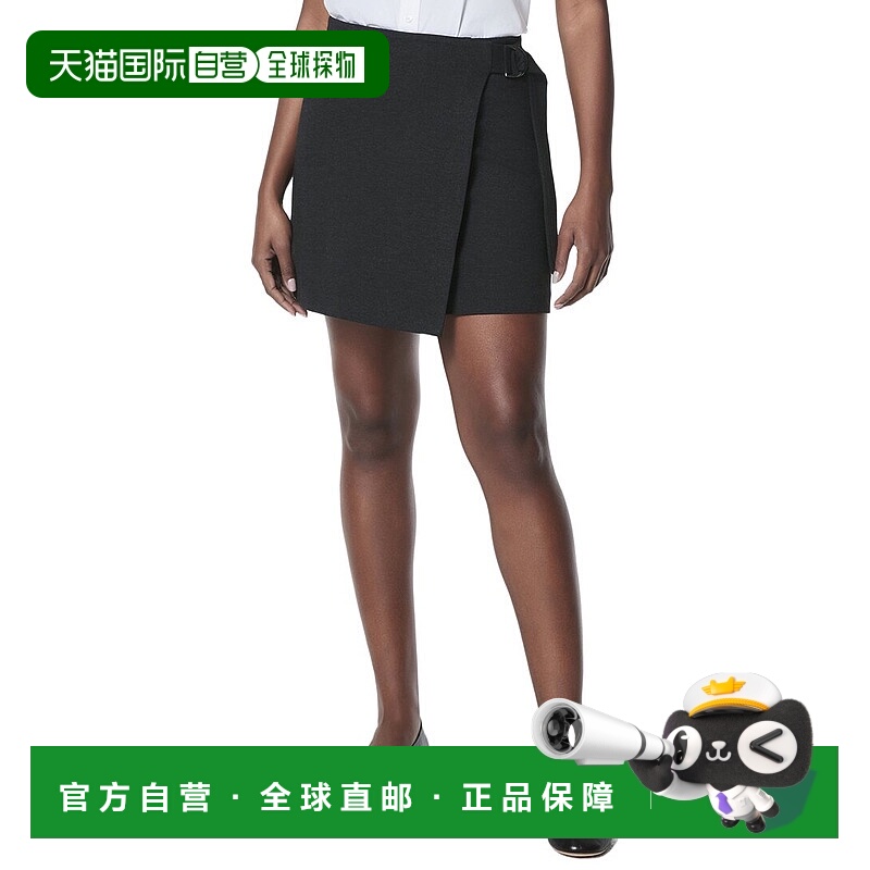 自营SPANX Ponte Wrap Mini Skirt Jacq. - black 美国奥莱直发