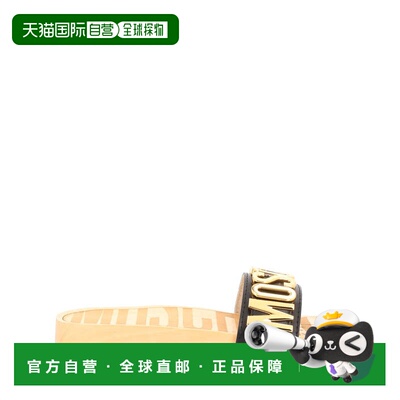 自营moschinoZebra Stripe Padded Straps Sandals - neutrals 美
