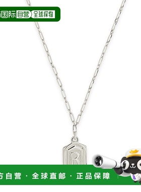 sterling forever六边形标签初始项链 - 银色-r 【美国奥莱】直发