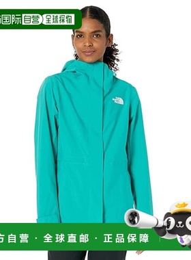 自营The North Face NF0A5J5U女式瓷绿色城市风防雨夹克ONF1285-