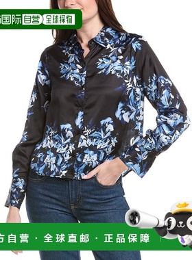 自营1.STATE Button-Down Blouse - blue 美国奥莱直发