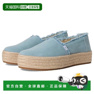 汤姆 Toms 女士 Valencia blue蓝色 1h可退 乐福鞋 香港直邮潮奢