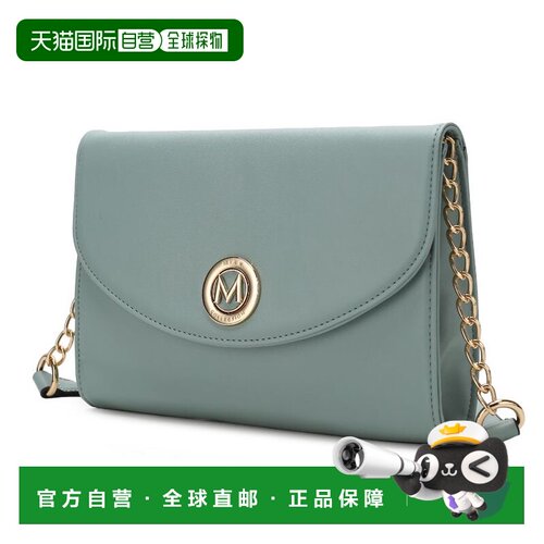 美国直邮自营mia k collectionAndra 纯素皮革女式斜挎包 - seaf