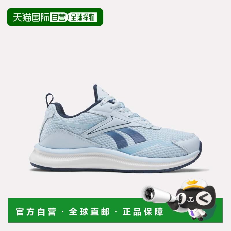 自营Reebok女士Mundo跑步鞋-玻璃蓝色/蜡染蓝色/白色 美国奥莱直