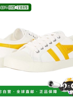 自营Women's Gola Coaster CLA174 Sneakers Off-White Canvas Li