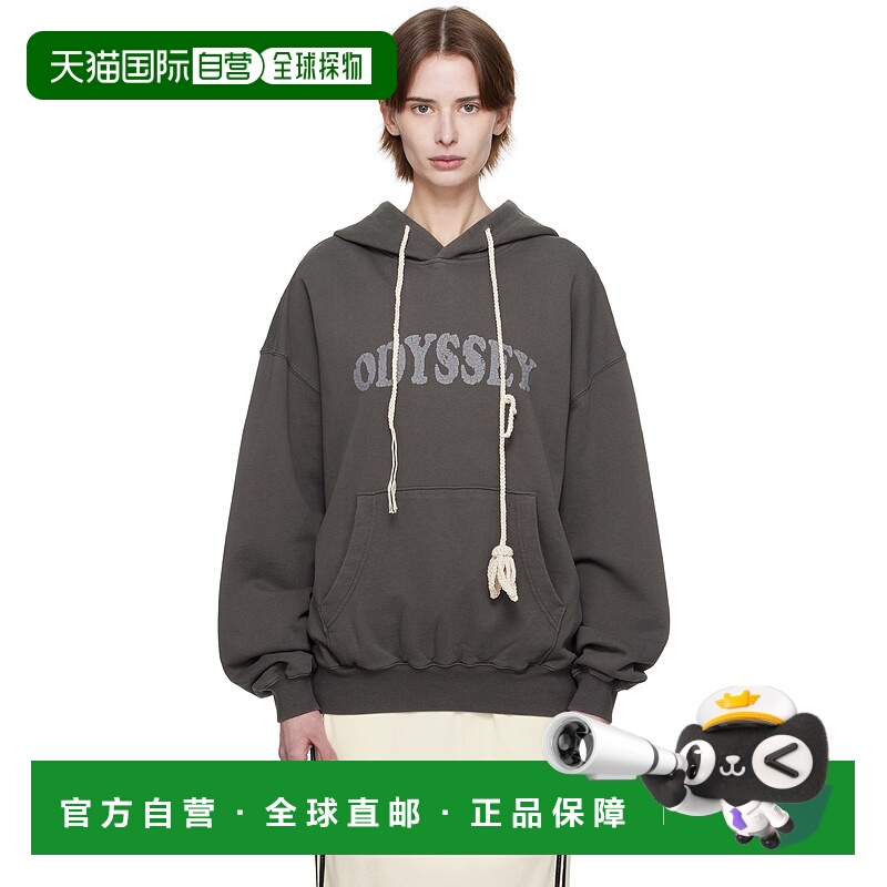 1h可退 香港直邮潮奢 Kijun 女士 灰色 Odyssey Crotchet 连帽衫