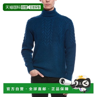 Chunky Wool Blend 自营Paisley Sweater Gray Turtleneck